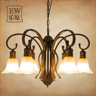 樂愿 美式鄉(xiāng)村鐵藝餐臥室歐式客廳燈飾 簡歐古典復(fù)古燈具吸頂?shù)鯚?6頭朝下 樂愿吊燈HMWTY【價格 圖片 品牌 報價】-蘇寧易購